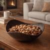 3pcs/set Japanese Style Imitation Wood Grain Fruit Tray Plastic Household Dining Plate Large Capacity Salad Bowl Party Serving