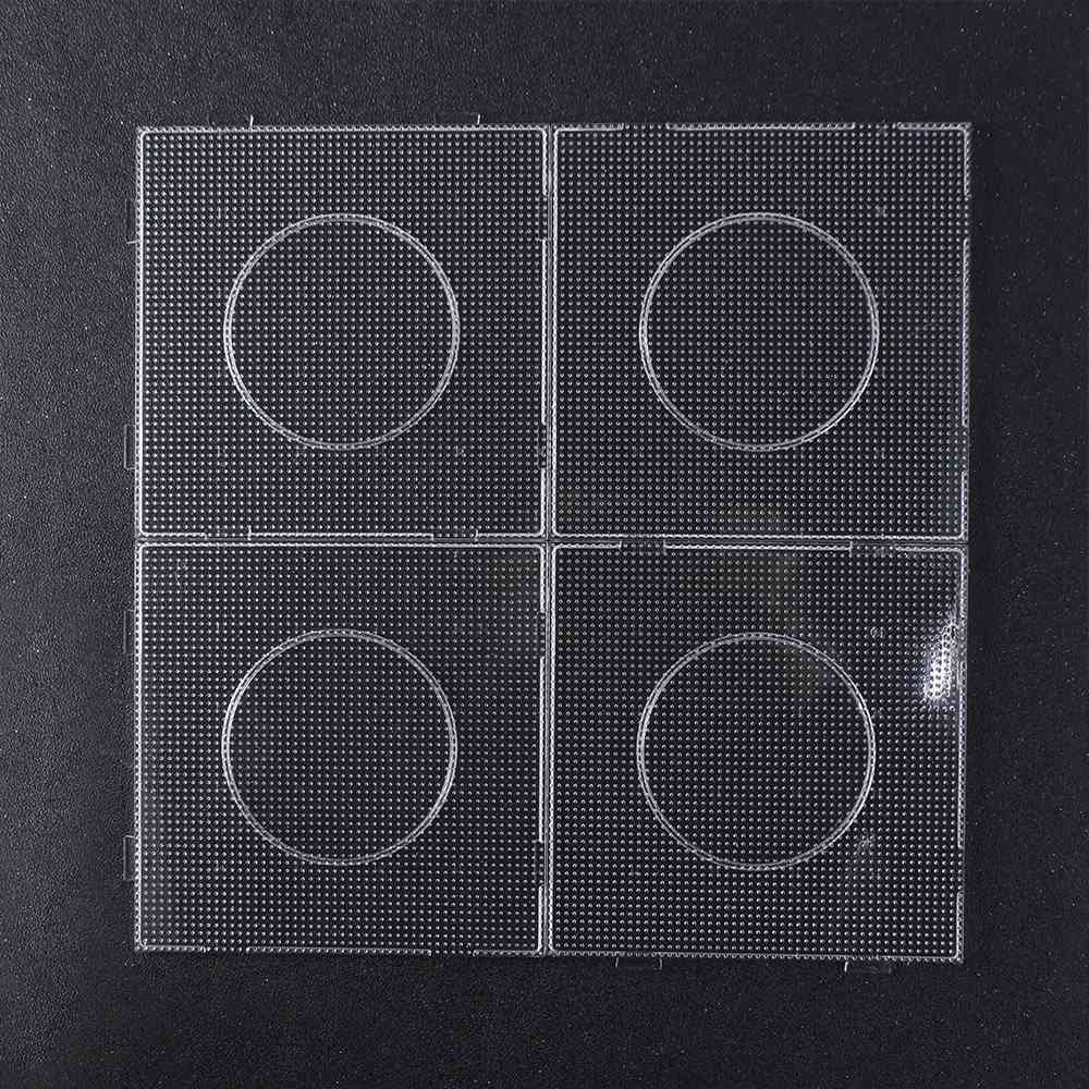 4Pcs High Temperature Resistance Fuse Beads Pegboards Square DIY Material Template Educational Use