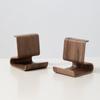 1pcs Storage Rack Office Storage Walnut Solid Wood Creative Phone Stand Desktop Support Phone Holders Racks Home Organization