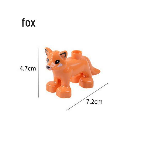 Gegele Lego-Compatible Building Blocks: Large Particles & Small Animal Accessories - Ocean, Zoo, Dinosaur Educational Toys