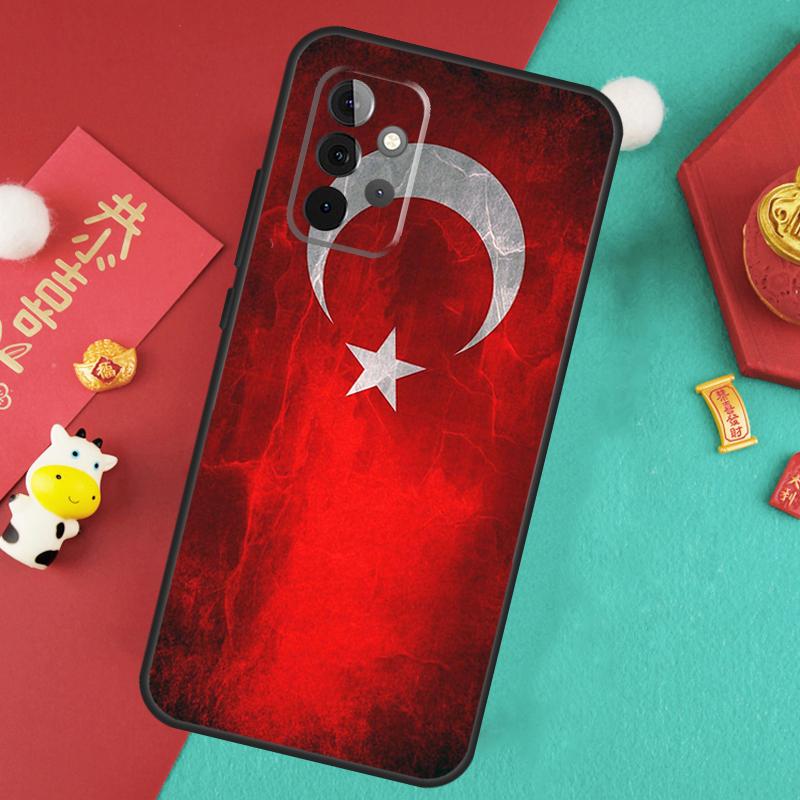 Turkey Flag Case For Samsung Galaxy A35 A55 A25 A15 A51 A71 A12 A32 A52 A13 A33 A53 A14 A34 A54 Cover