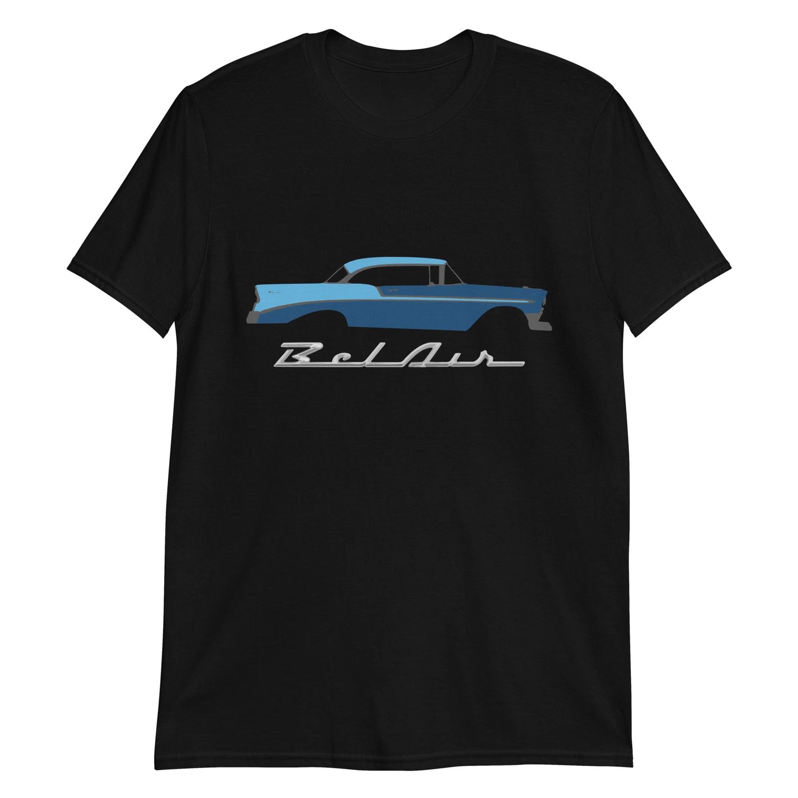 1956 Chevy Bel Air Harbor Blue Antique Car Collector Cars 56 Belair T-Shirt XXXXL