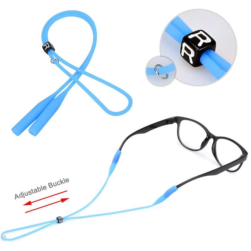 Silicone Round Head Buckle Glasses Cord Sports Non-slip Extra-long For Adults And Children Durable Comfortable