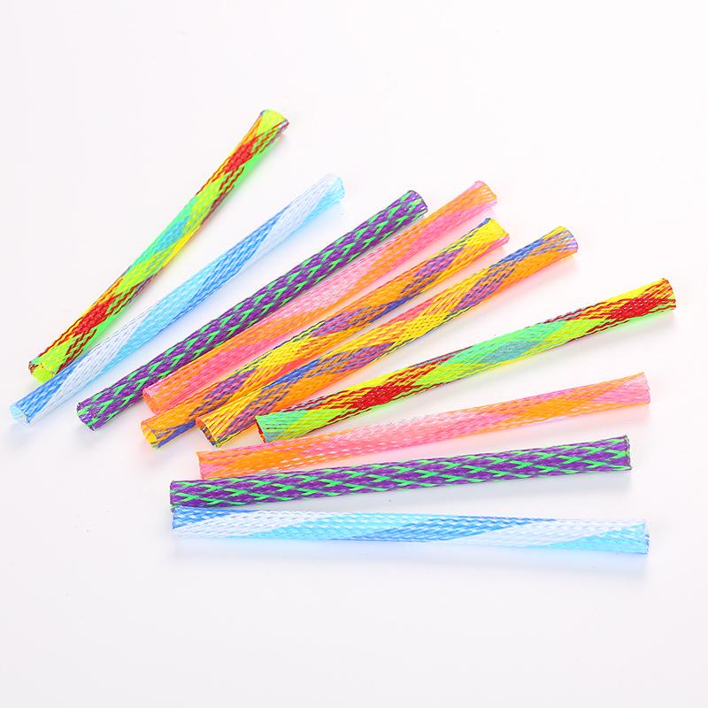 Foldable Spring-Shaped Colorful Cat Teaser Toys