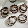 10PCS Mixed Women's Hair Ring Set Hair Accessories High Elasticity Leather Band Simple Temperament High Ponytail Durability New