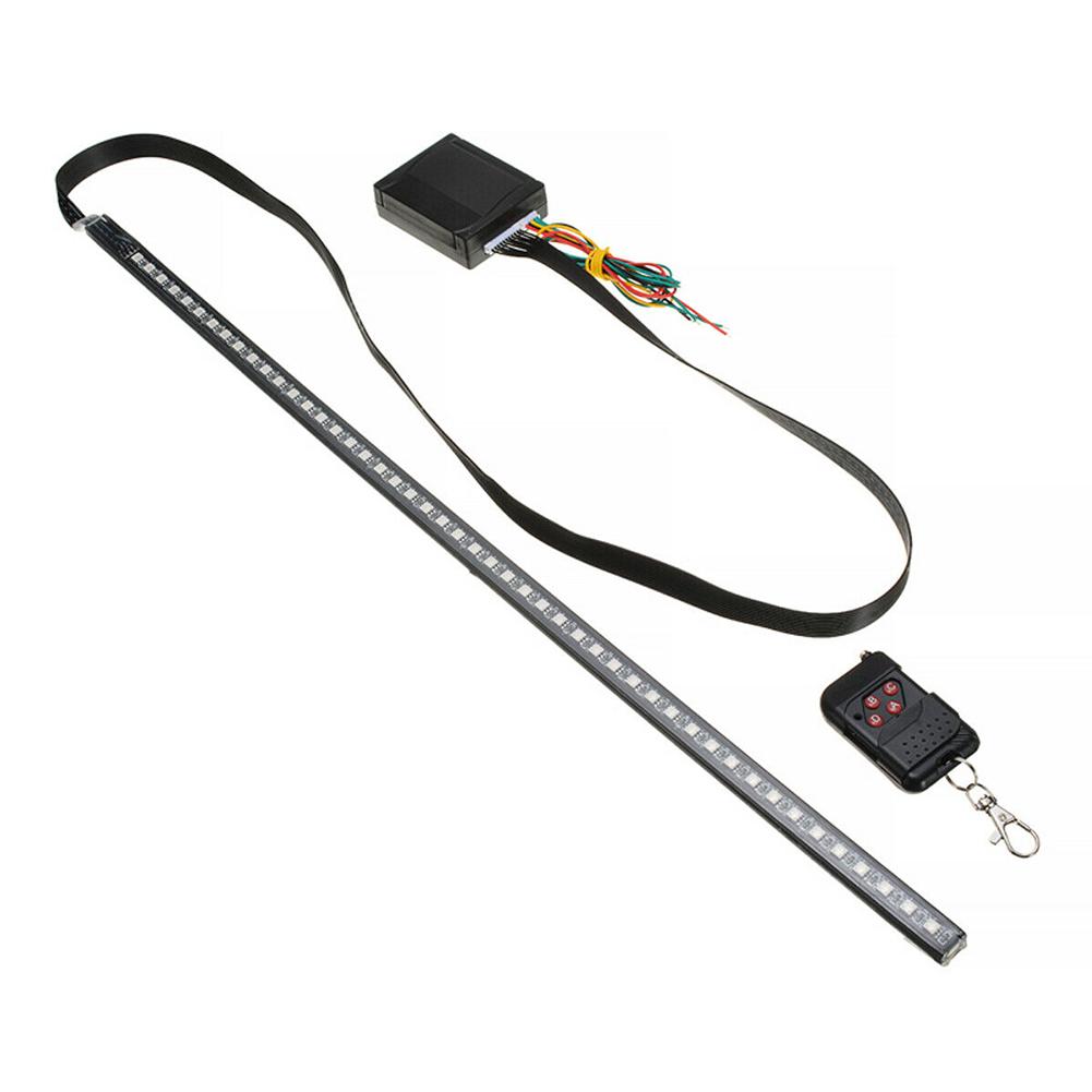 High Quality 22inch 48LED RGB Car Scanner Knight Rider Strobe Flash Light Strip+Remote For Car LED Lights Tools Car Accessories