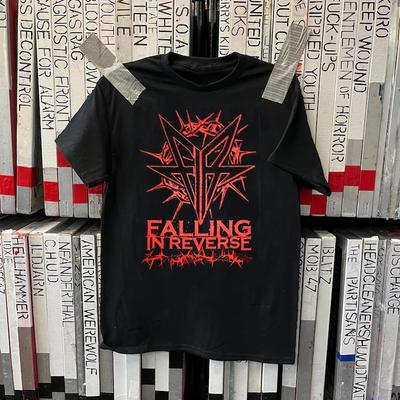 HEISS NEU Falling In Reverse Band Artwork Schwarz 100% Baumwolle T-Shirt Herren T-Shirts Oberteil Unisex Alle Größen 2F651