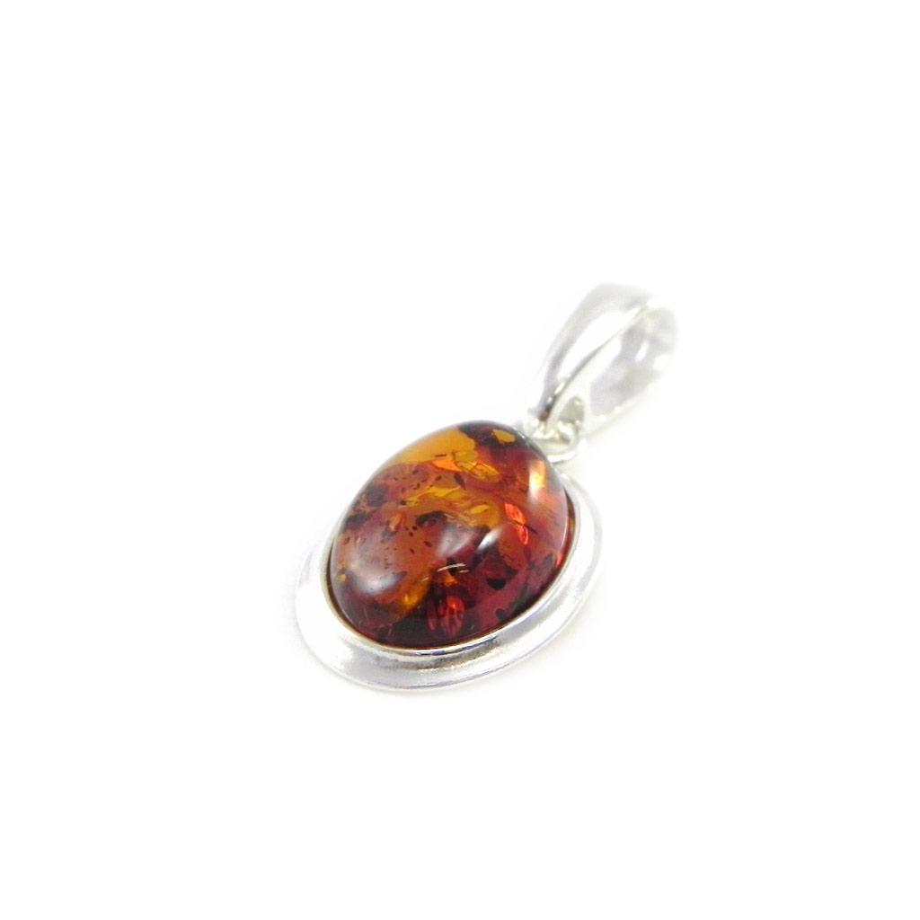 Les Trésors De Lily [I8972] - Silver Pendant 'Inspiration' Amber Silver - 18x13 Mm