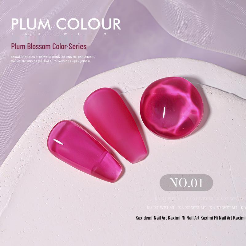 Kaxiewei Mi Mi Nail Gel - Plum Grape Purple, Popular Internet Celebrity Style