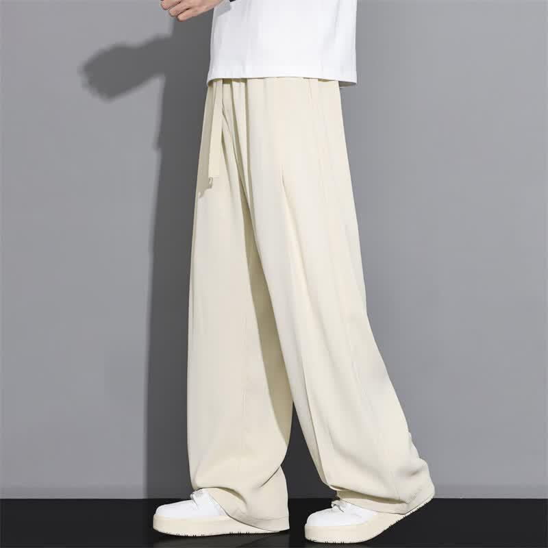 FAIR SPORT Men's Ice Silk Loose Straight-Leg Casual Trousers