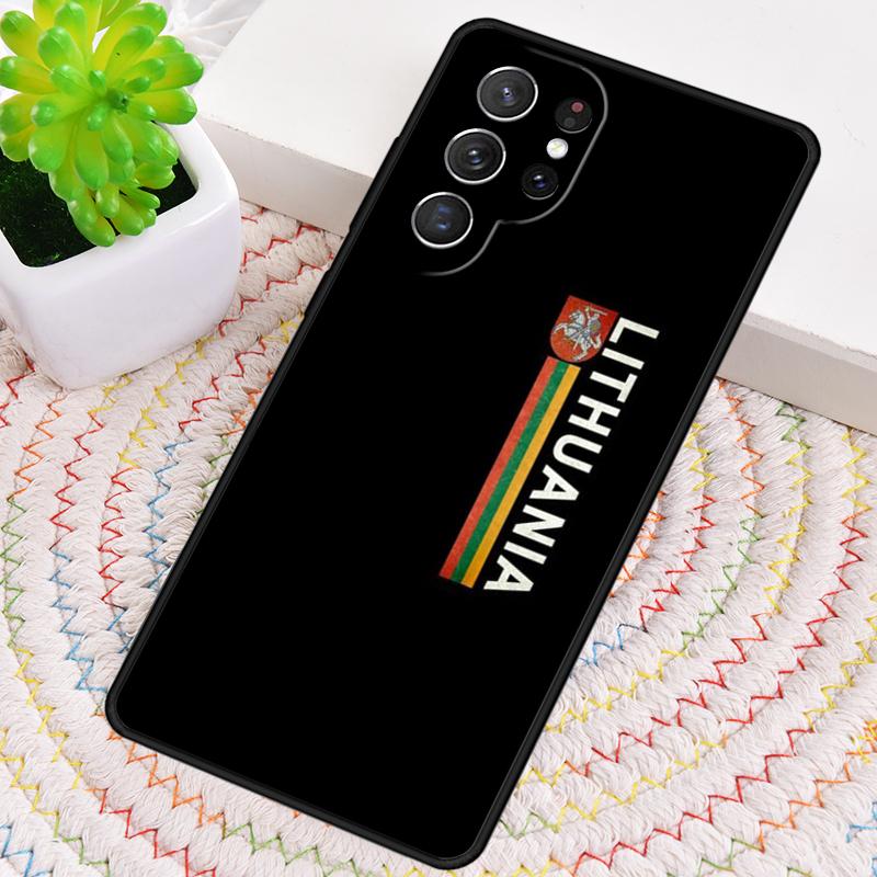 Lithuania Flag Silicone Phone Case For Samsung Galaxy note 10 pro S26 S25 S24 S23 S22 S21 Plus S25Ultra Capa Cover