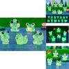 Adorable Glowing Frog Figurines For Car And Desk Resin Craft Decor Accessories