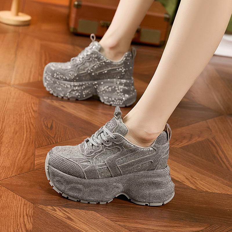 Pantofi de damă Toamnă La modă Versatil Înălțime interioară Creștere Pantofi de damă Pantofi sport casual