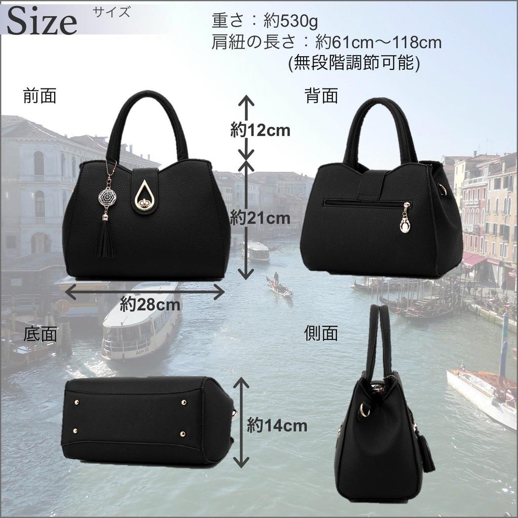 Bag Handbag with Bijou [Angel Moon] Women's Charm, Tassel, Small, 2-Way, Commuting, Accessory, Outdoor, Elegant, Cabaret, Senior, Simple, Sports,