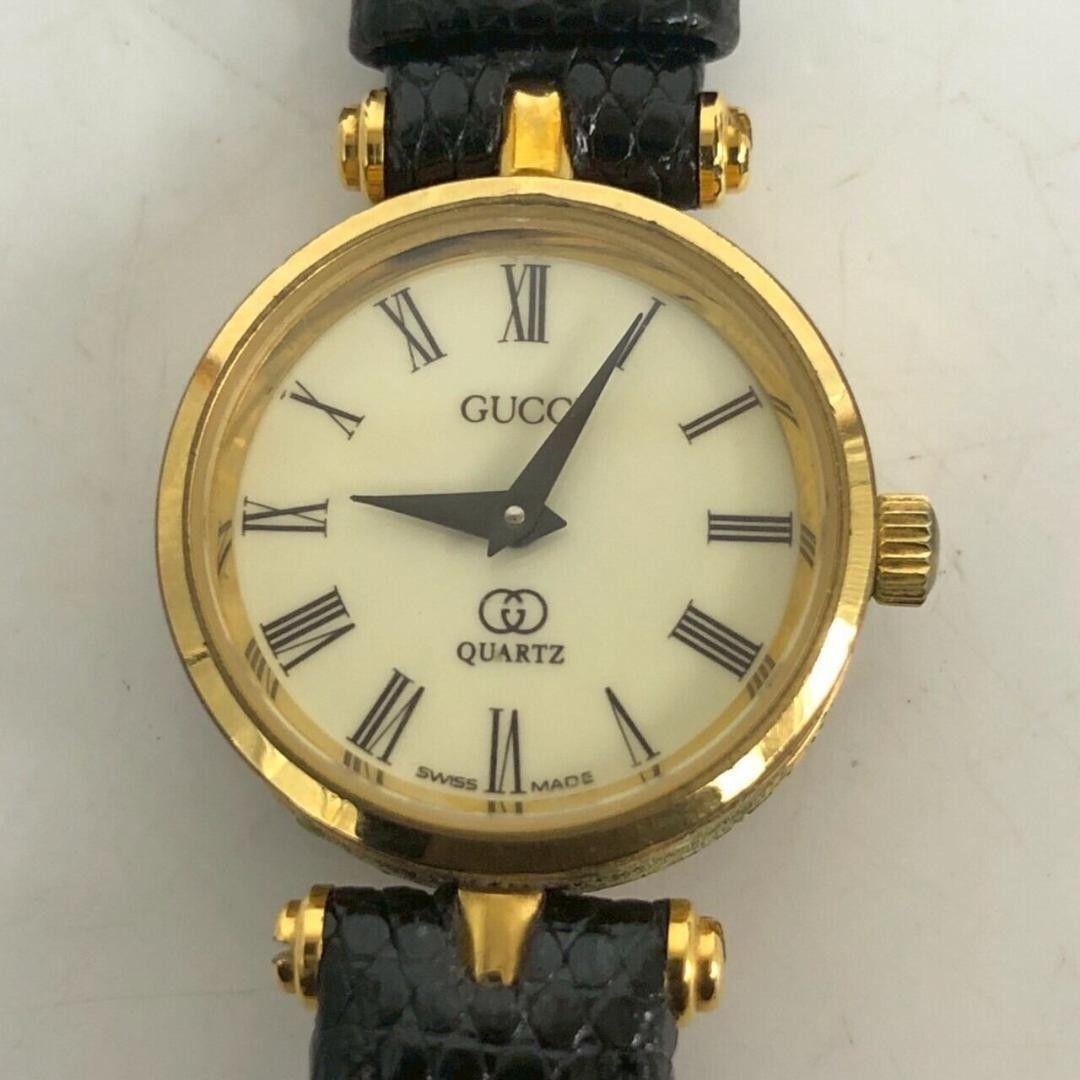 Used GUCCI Gucci Watch Ladies Quartz Vintage Gold Case Roman Index Operation Unconfirmed Popular Luxury Elegant Chic Rare