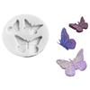 Food Grade Silicone Butterfly Molds 4Pcs Reusable DIY Candy Chocolate Dessert Fondant Molds Safe For Oven Freezer