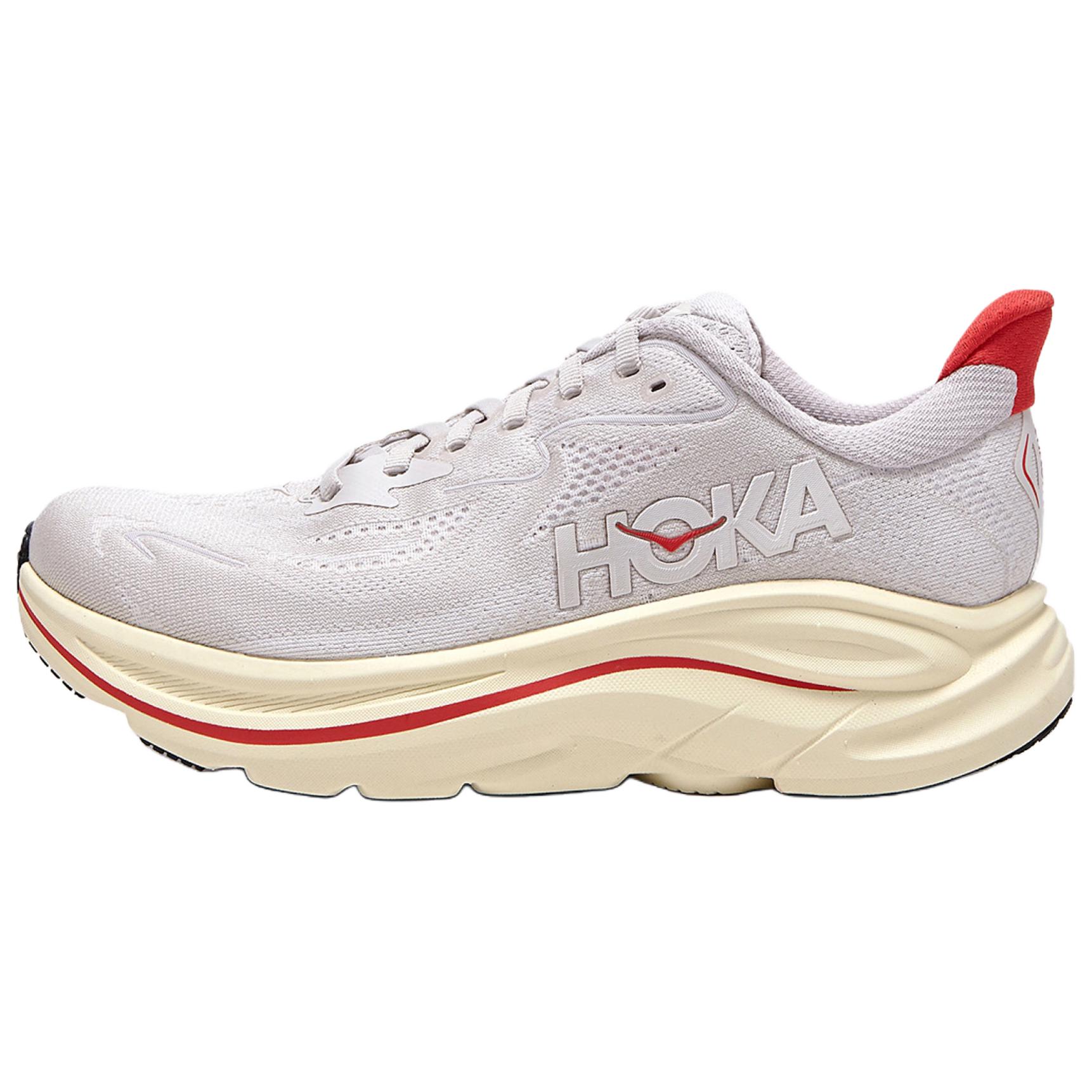 Hoka One One Clifton 10 Wide Comfortable Durable Running Shoes Women sneakers Light-Gray 1162050-SCCC 40