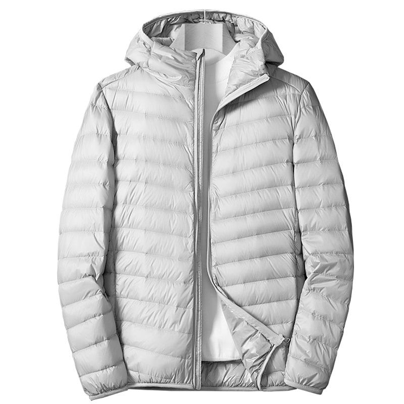 Men's Short Lightweight Down Jacket - 2024 Winter Trend, Casual Plus Size, White Duck Down, Fashionable and Warm