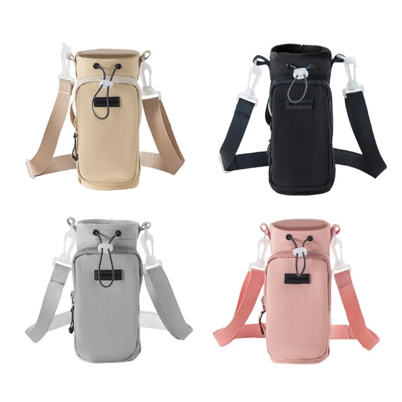 Nylon Cup Holders Portable Drink Holders Office Travel Cup Sleeve Nylon Water Bottle Sleeve Nylon Texture for Cup Bottle