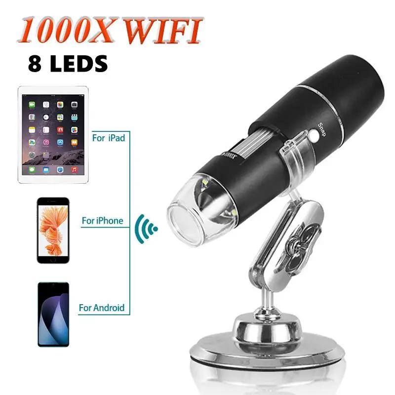 Microscópio HD 500-1600X Lupa LED Câmera Microscópio Digital Eletrônico Profissional USB para PC Celular Microscópio Digital