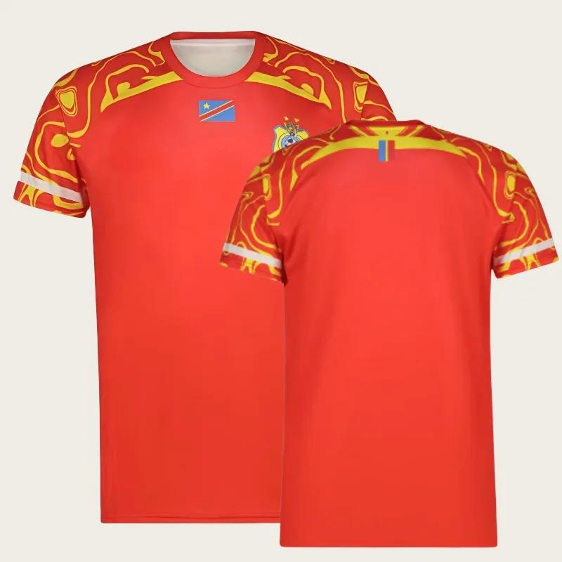 Nowa koszulka piłkarska Kongo 2026 Unisex Letnia Oddychająca Szybkoschnąca Lekka Koszulka Sportowa Modna Streetwear Top
