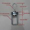 Durable Rustproof Rotating Spinner Hooks Adjustable Steel Material Swivel Hooks Multi-Purpose Heavy Duty Hooks