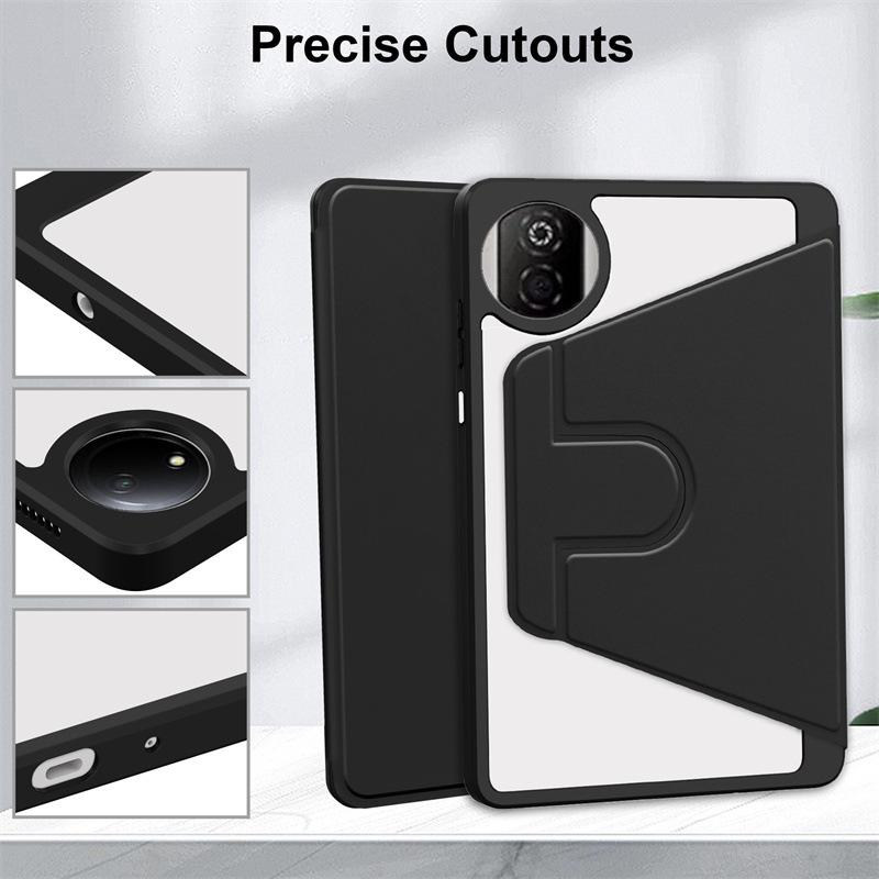 For Huawei Honor Pad X7 8.7 Inch Case Acrylic Rotating Stand Transparent Back Funda JMS-W09/JMS-L09 8.7" Cover