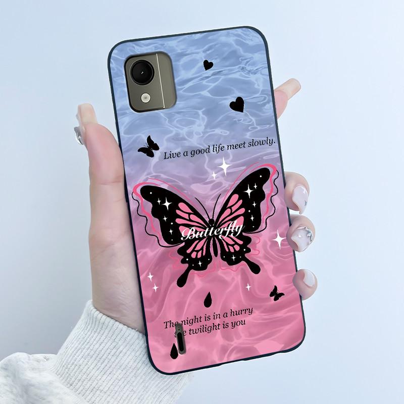 Cute Case For Nokia C110 4G Fundas Capa Printing Shell Protective Cover Soft Silicone Cartoon Phone Casing Coque
