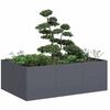 VidaXL Anthracite Planter 120x80x40 Cm Steel 860747