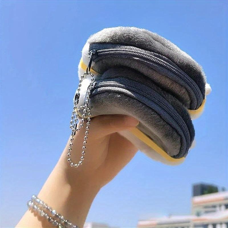 Kawaii Anime Plush Penguin Coin Purse Men Women Korean Fashion Coin Pouches Cute Key Bag Mini Zipper Coin Wallet Small Storage Bag