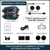 1/2pcs Y12Pro Wireless Bluetooth 5.4 Motorcycle Helmet Intercom Headset Waterproof 300 m Intercomunicador Speaker Earphone