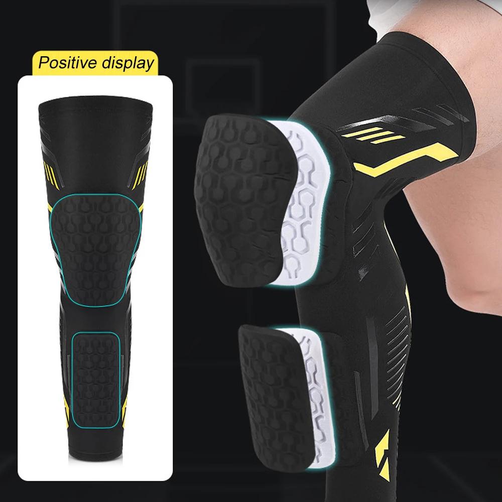 1 Pc Knee Calf Padded Compression Leg Sleeve Sports Protective Gear Shin Brace Support for Football Basketball Volleyball Soccer