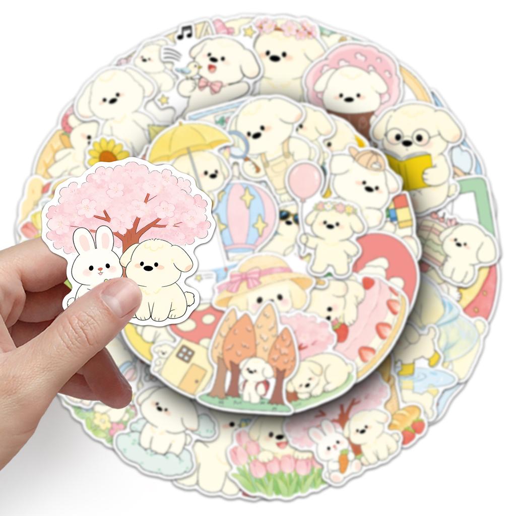 10 30 50PCS Cartoon Cute Dog Stickers Aesthetic Kawaii Animal DIY Toy Laptop Luggage Skateboard Suitcase Graffiti Decals Sticker
