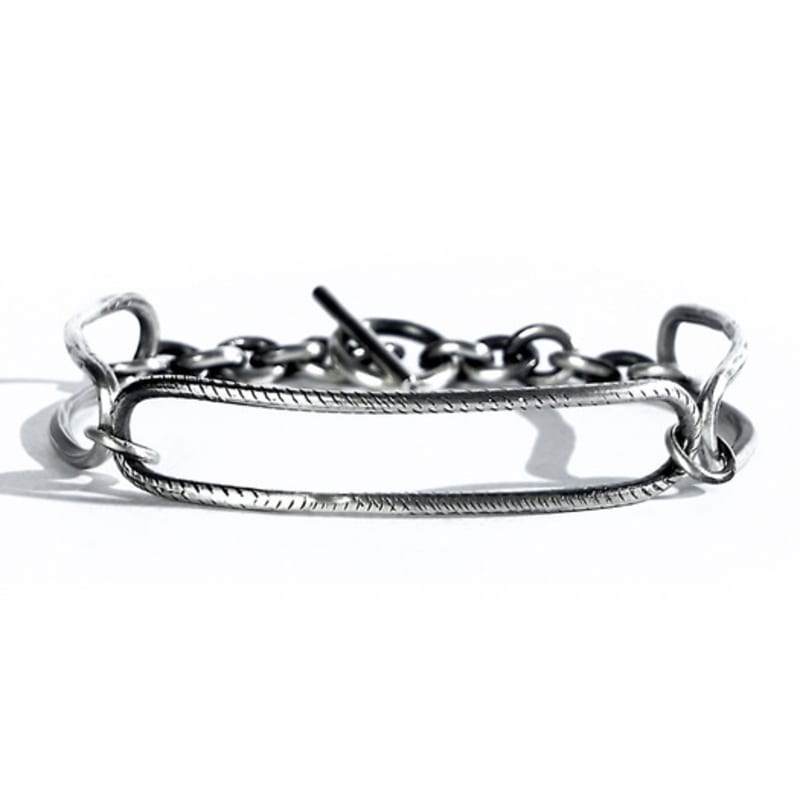

SEWNSWEN SEWN SUEN SILVER LINE LINK BRACELET ORDER MADE
