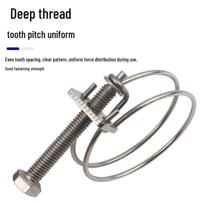 Stainless Steel Double Wire Hose Clamp Set