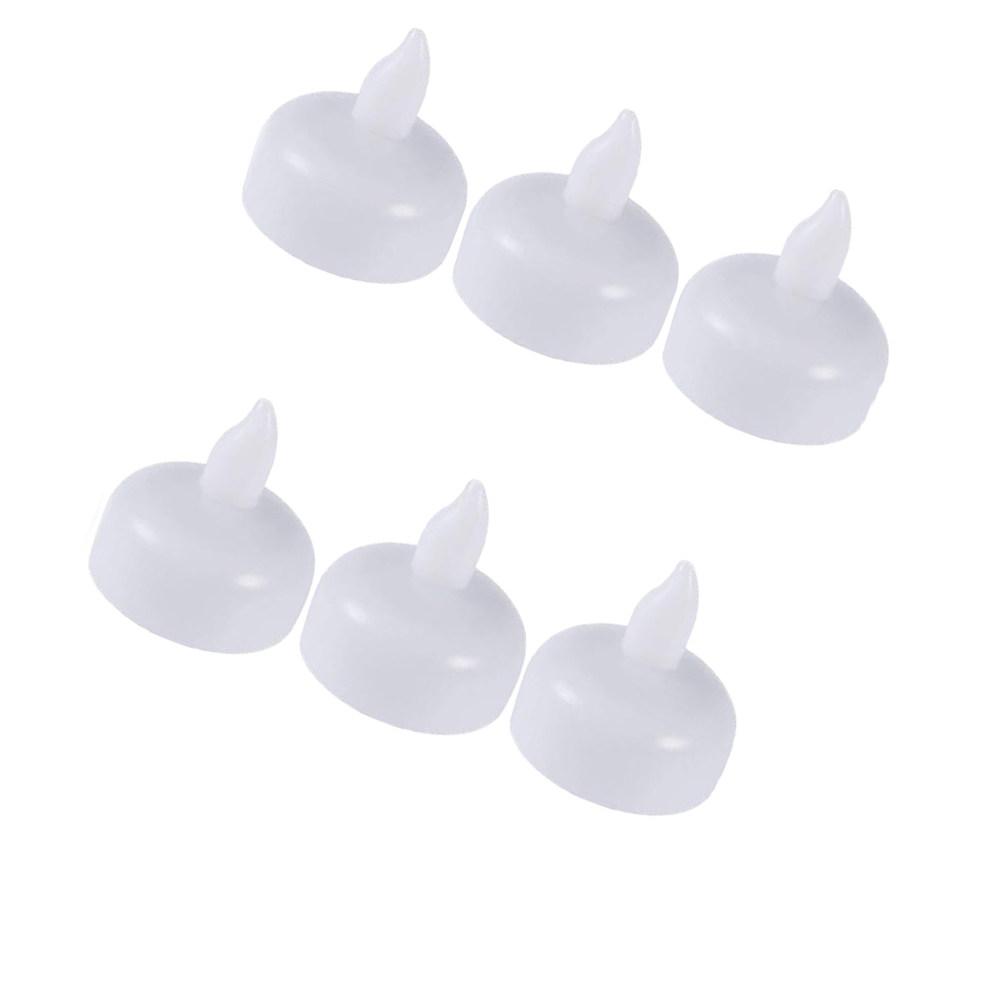 

2Pcs Floating LED Lights Waterproof White for Home Wedding Party Decoration Electronic Tea Lights