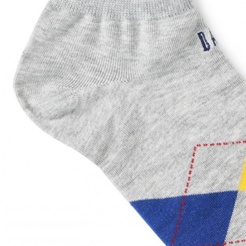 DakS Men S Ankle 4 pairS Set Check Pattern dbSS4f901bk