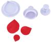 Rose Petal Punch Cutter 3-Piece Mold