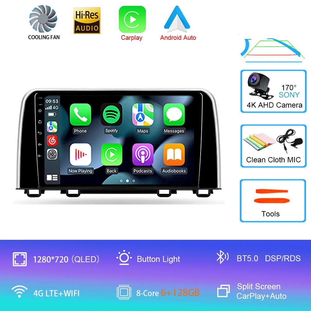Android 14 Car Radio For Honda CRV CR-V 5 RT RW 2017 - 2022 Multimedia Video Player Navigation Stereo GPS No 2din 2 Din Dvd