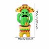 1pc 61-inch Standing Large Base Flowerpot Cactus-Shaped Balloon Mexican Theme Party Atmosphere Decoration Festival Supplies