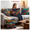 Pattern Colorful Pattern Cushion Cover 1Pcs Decorative Covers Soft Cushion Case For Sofa Couch Decor 40X40 45X45 Pillowcases