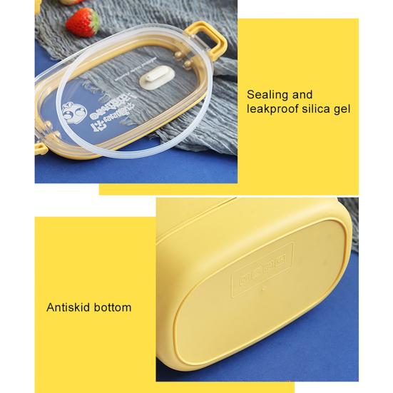 Κουτί μεσημεριανού γεύματος που θερμαίνεται σε φούρνο μικροκυμάτων Σχολικό κουτί μεσημεριανού γεύματος πολλαπλών στρώσεων από ανοξείδωτο χάλυβα μεγάλης χωρητικότητας