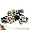 Girl Glittered Waist Belt Street Dance Jeans Belt Decorative Studded Skull Belt