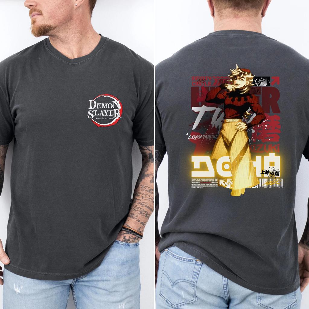 Demon Slayer Anime T-shirt Men and Women Universal Style Japanese Comic T-shirt Pattern Role-playing Clothing