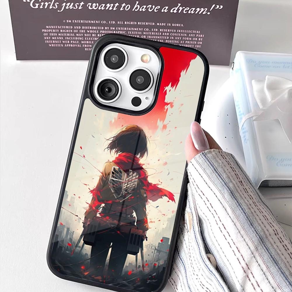 Mikasa Ackerman aot Phone Case For iPhone 16,15,14,13,12,11,Pro,Max,Plus,Mini New Magsafe Magnetic Wireless Charging