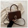 Women’s Crocodile Pattern Crossbody Shoulder Bag Fashion Textured Handbag Stylish Small Square Bag