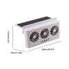 Car Fan Usb Charging Solar Powered Fan Car Cooler Frontrear Window Radiator Exhaust Fan Auto Air Vent Fan Ventilation Radiator