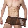 Men's Breathable Transparent Boxer Briefs Sexy Underwear Panties Briefs