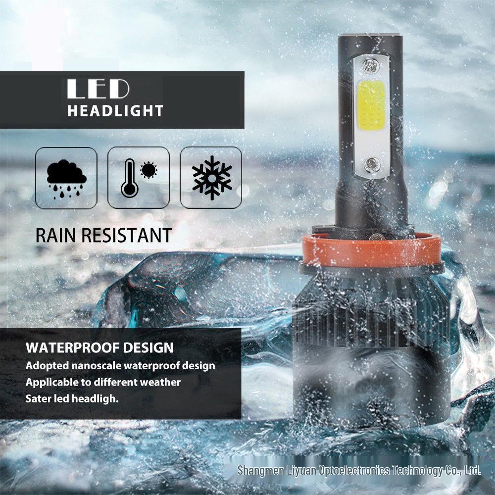 S2 LED Car Headlight Bulb 24W H1 H4 H7 9005 HB3 HB4 H8 H11 6000K