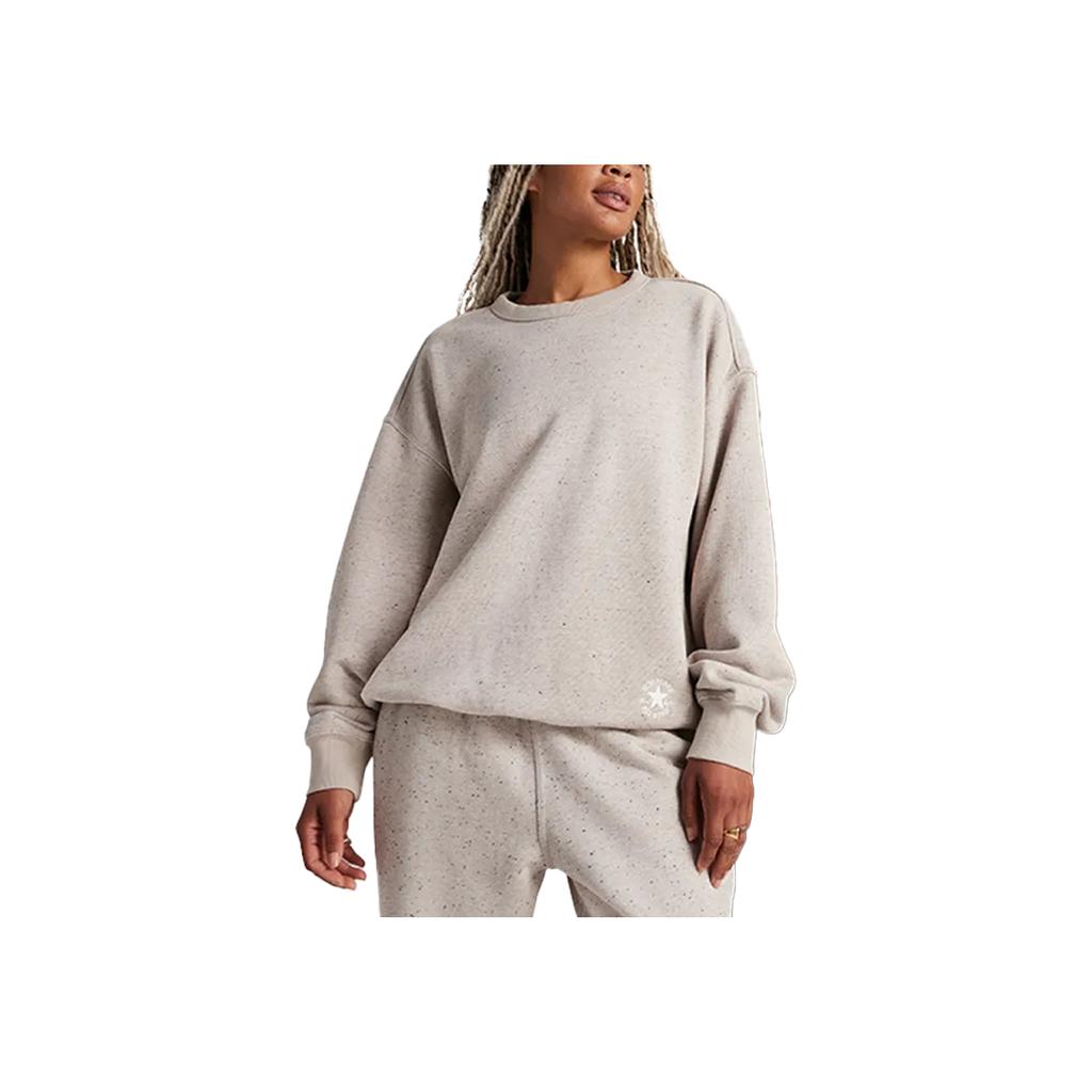 New Converse Sweatshirt Unisex Gray 10027318-A02